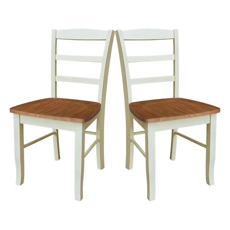 International Concepts Solid Wood Madrid Ladderback Chairs, Set of 2