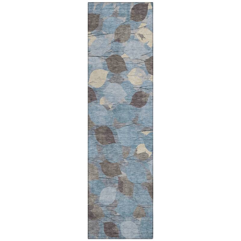Machine Washable Indoor/ Outdoor Floral Mila Chantille Rug