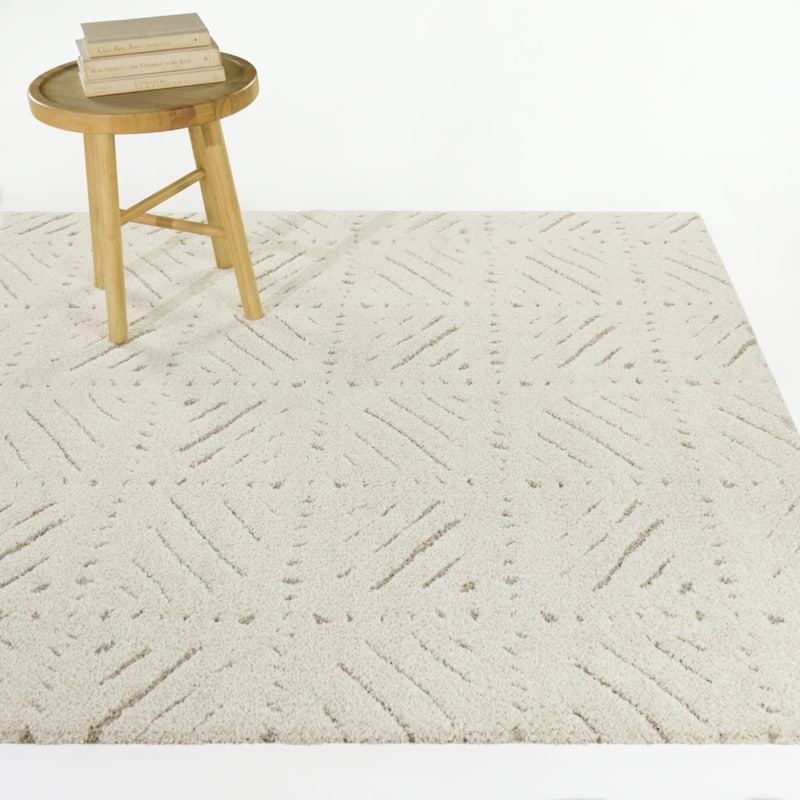 Bowen Global Geometric Area Rug - Chalk - 7'10" x 10'