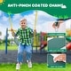 preview thumbnail 4 of 6, 9.5' Heavy Duty Tall Swing Sets for Backyard for Kids and Adults