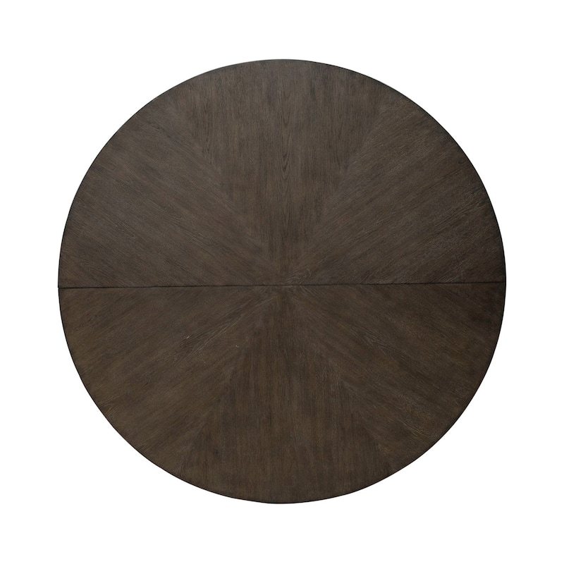 Cascade Falls Satin Espresso Pedestal Table for Dining Room - Width 60" x Depth 78" x Height 30"