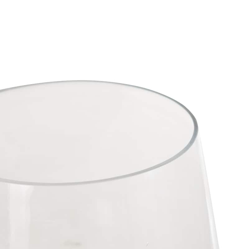 Glass Cone Shaped Vase - Clear - Roche River Decor