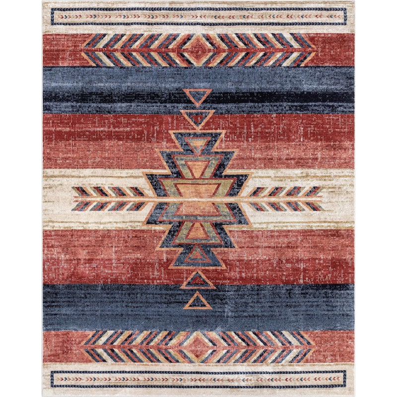 Well Woven Tulsa Dustin Southwestern Tribal Area Rug