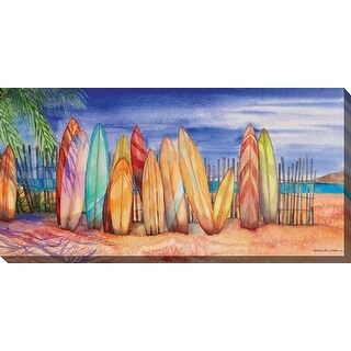 Surfs Up Indoor/Outdoor Art - Multi-color - Bed Bath & Beyond - 26890844