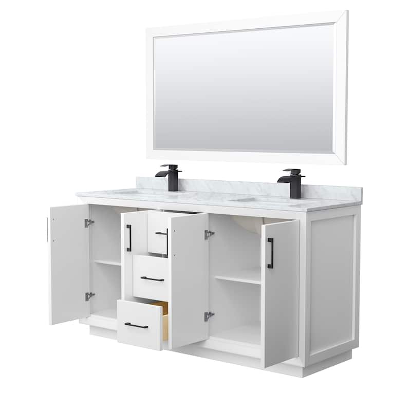 Wyndham Collection WCF414166D-NAT-UNSM58 Strada 66" Free Standing