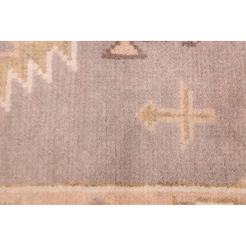 ECARPETGALLERY Hand-knotted Royal Oushak Light Grey Wool Rug - 8'10 x 12'1