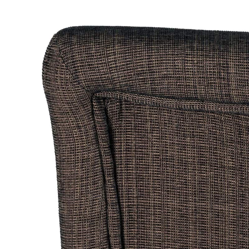 HomePop Elegant Parson Dining Chair -Blue and Brown Damask - N/A