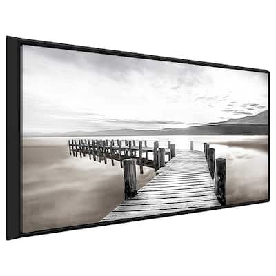 "Misty Morning Dock" Print on Floating Canvas