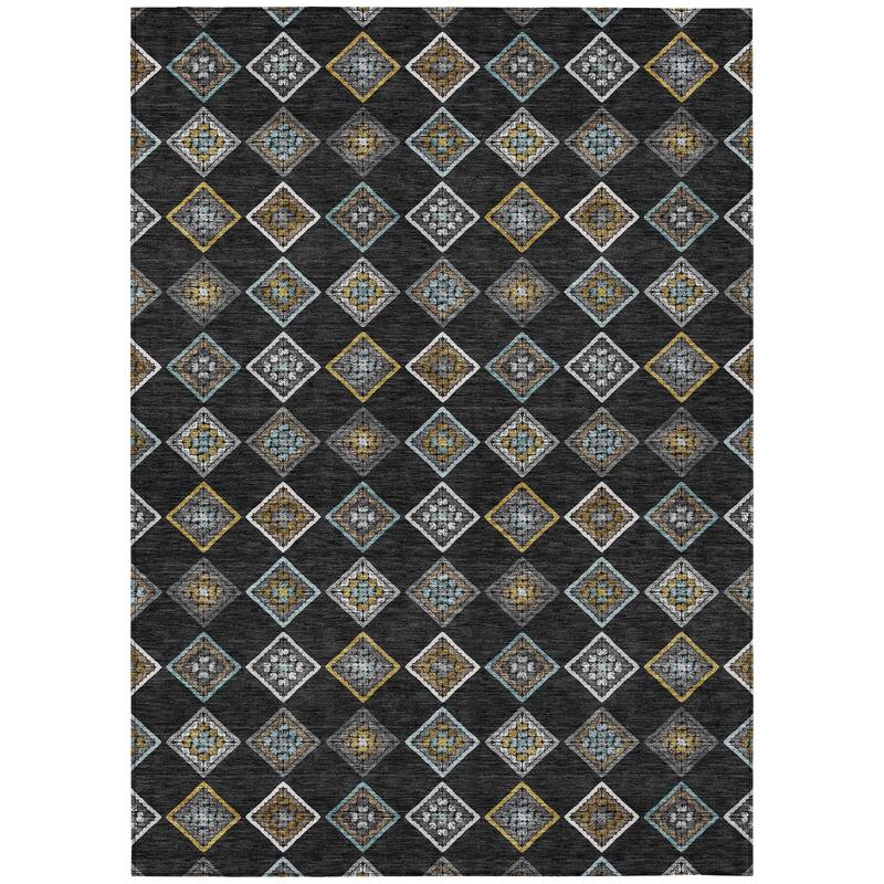 Machine Washable Indoor/ Outdoor Global Flagler Chantille Rug