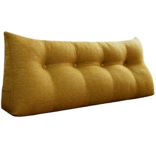 WOWMAX Backrest Bed Wedge Reading Pillow Daybed Headboard Orange - Bed ...