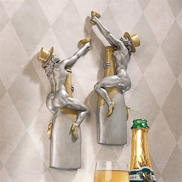 Shop Design Toscano Champagne Cuddle Cuties Speakeasy Bar Wall