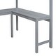 preview thumbnail 34 of 32, Full Size Loft Bed with Desk, Storage Shelves and 2 Sliding Doors, Multifunctional Kids Bed Frame with Ladder and Guardrail