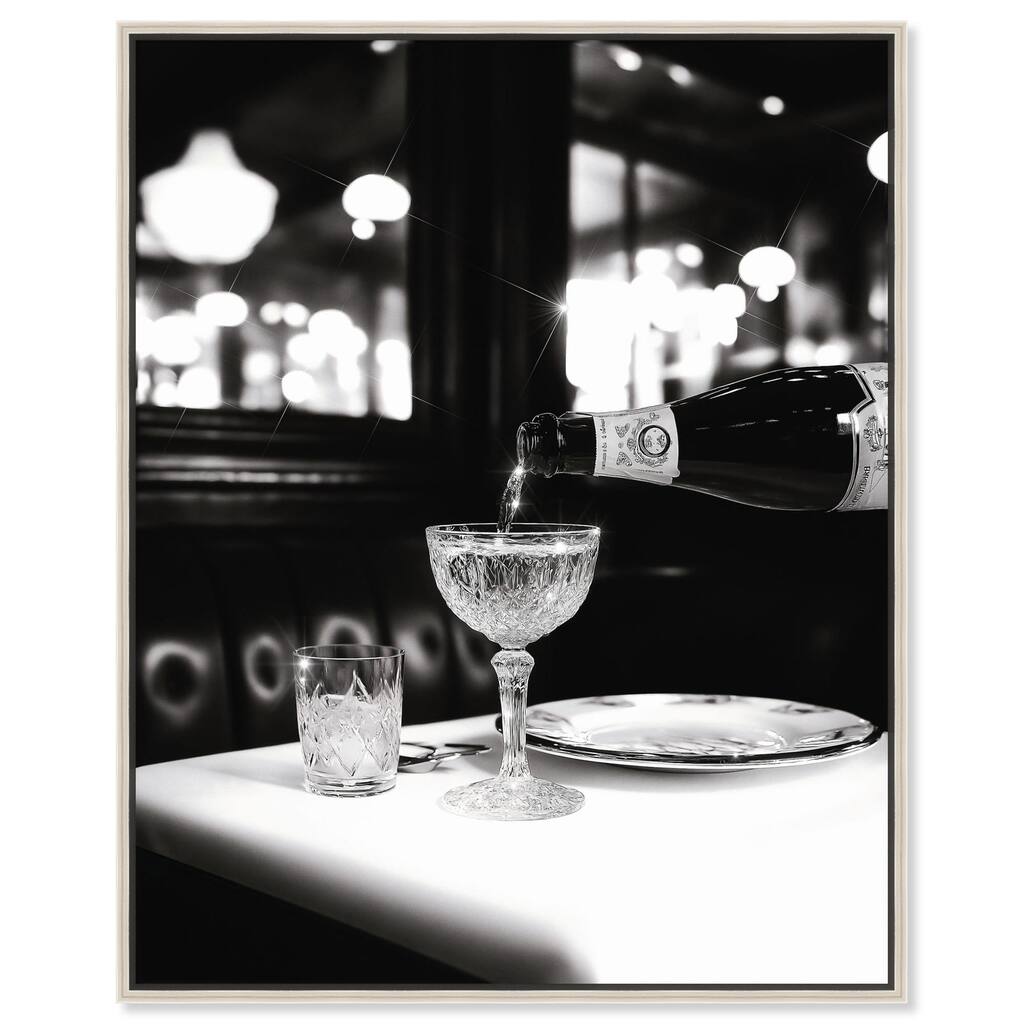 Sparkling in Monochrome II Canvas by Art Remedy