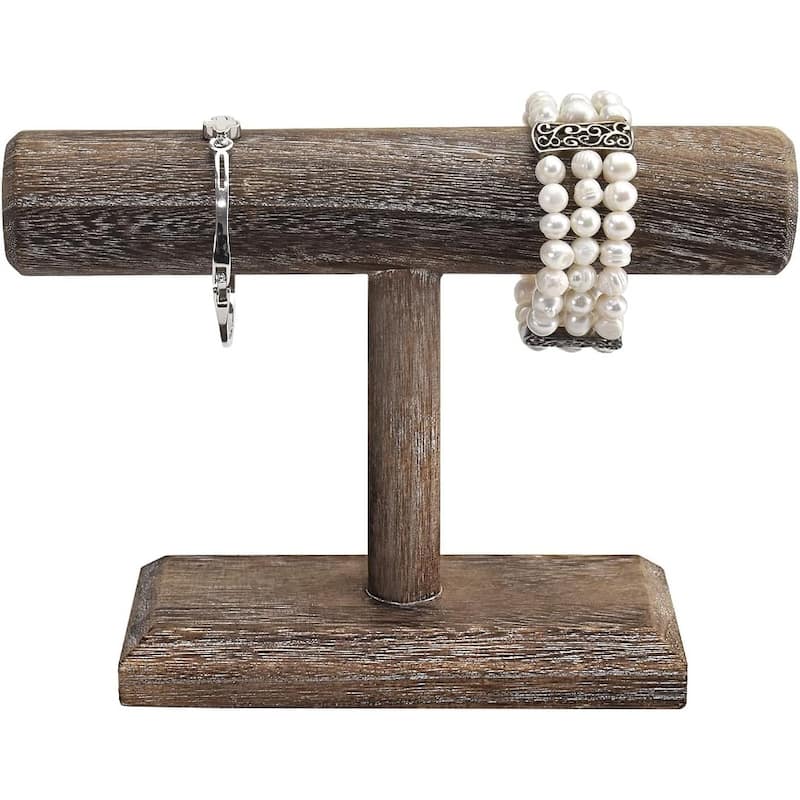 Antique Wooden Display Jewelry Accessory Stand - S - Espresso