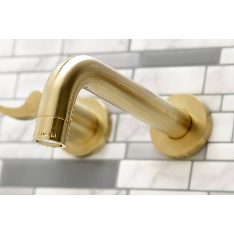 NuWave Two-Handle Wall Mount Bathroom Faucet