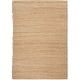 preview thumbnail 11 of 68, Nourison Natural Jute Indoor only Solid Area Rug 4' x 6' - Bleached