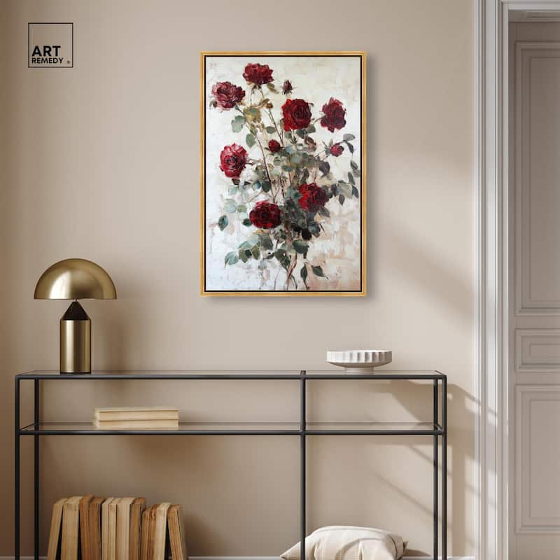 Velvet Vermilion I Canvas by Art Remedy