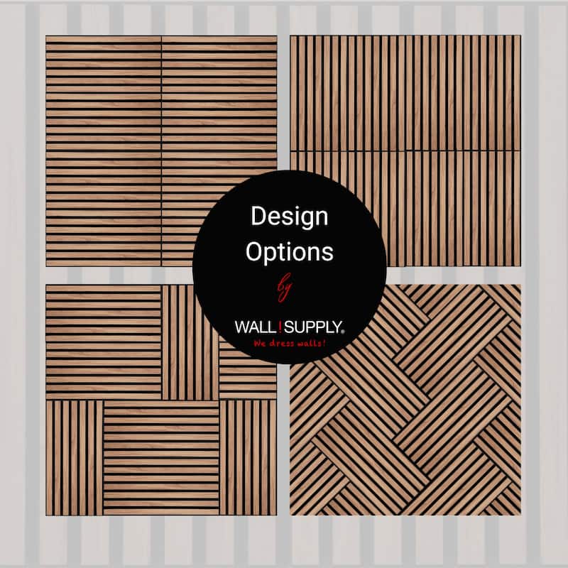 Wall!Supply UltrAcoustic Eco Tile 3D Acoustic Polystyrene Wall Panels Set of 6 Panels Covers 10.87 sq ft