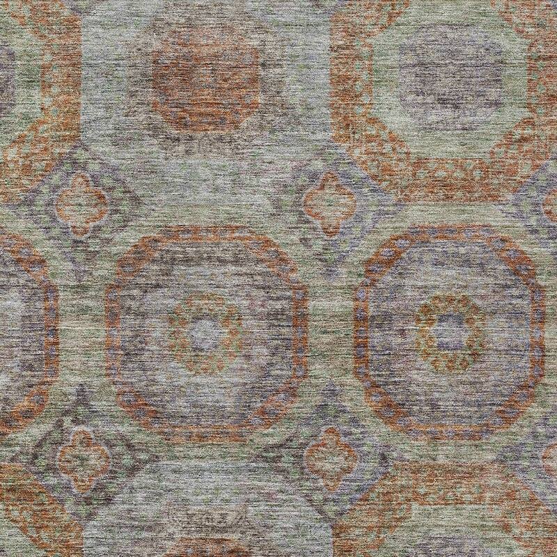 HomeRoots Geometric Transitional Rectangle Outdoor Rug