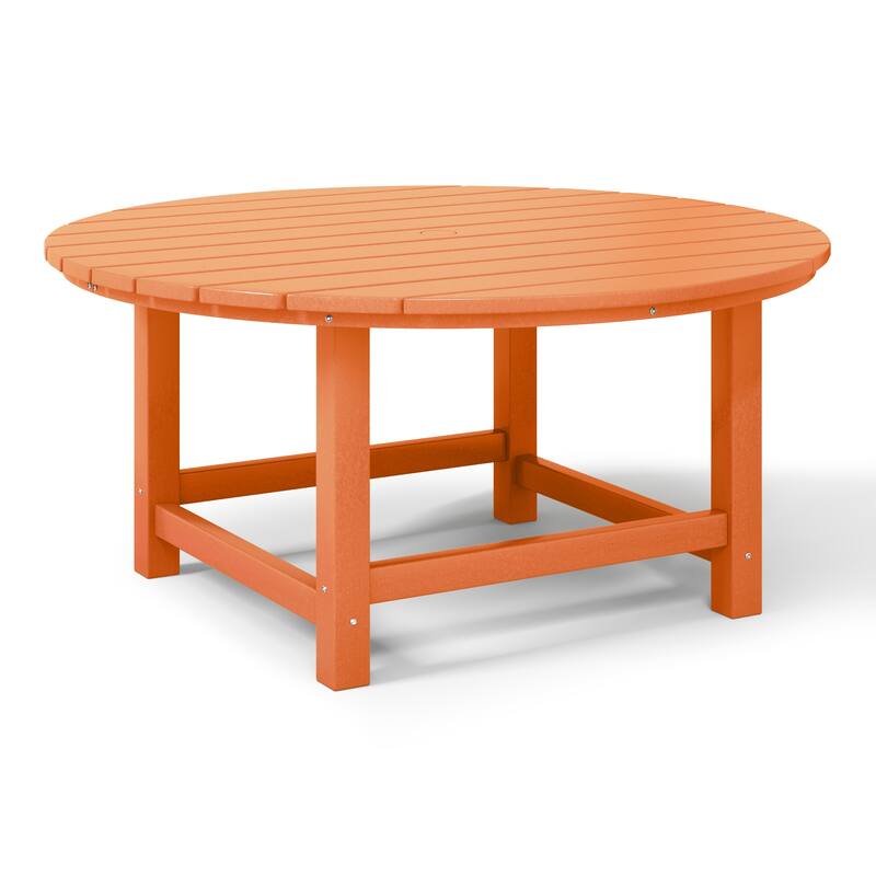 Laguna Outdoor 5-Piece Adirondack Chair With Round Coffee Table Conversation Set