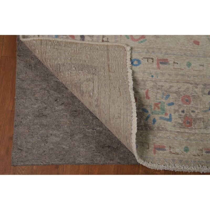 Overdyed Tabriz Persian Area Rug Hand-Knotted Wool Carpet - 7'8"x 10'8"
