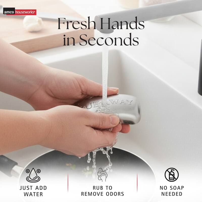 Amco 2 Piece Rub a Way Bars - Silver - 4" x 2.25"