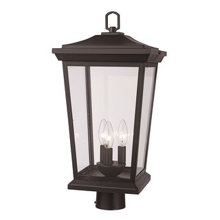 Trans Globe Lighting 50778 Turlock 3 Light 15" Tall Outdoor Pier Mount ...