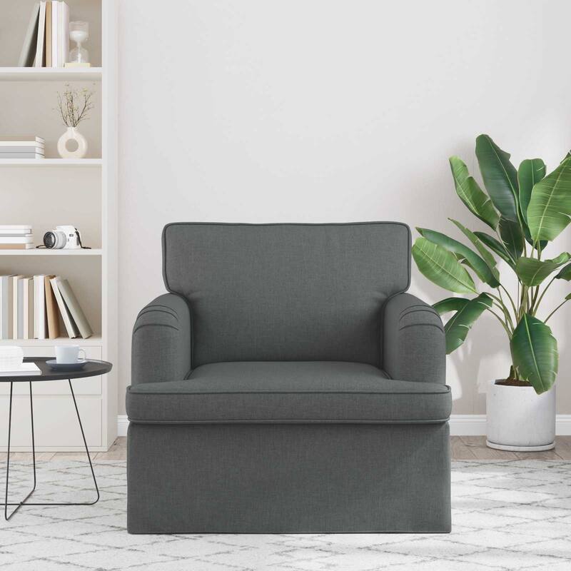 vidaXL Sofa Dark Grey in Fabric