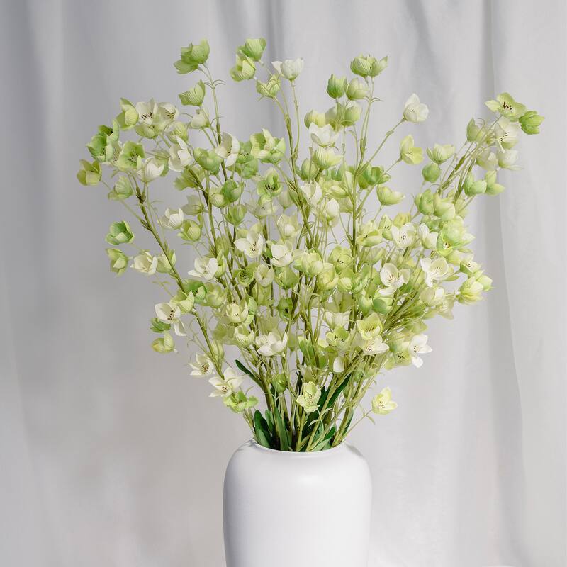 Silk Decorative Artificial Enkianthus(Pack of 1 Branch)