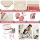 preview thumbnail 9 of 14, Kids Desk and Chair Set with Adjustable Height and Tilted Desktop - 31.5" x 20"x 41" (L x W x H)
