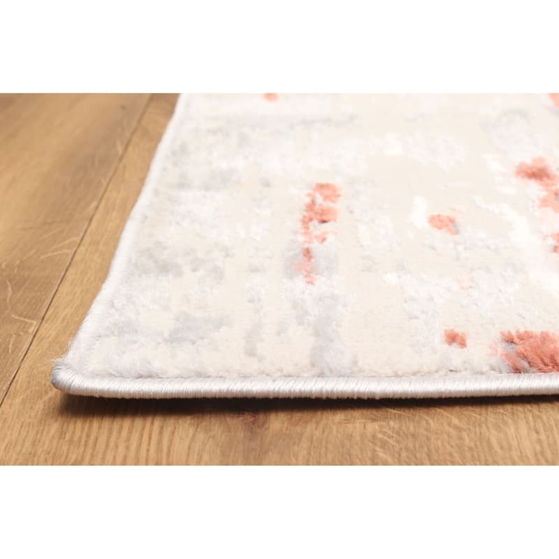 ECARPETGALLERY Machine Made Juniper Ivory Area Rug