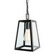 preview thumbnail 2 of 3, Clang 1 Light Outdoor Hanging Lantern in Imperial Black - Imperial Black