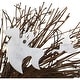 preview thumbnail 8 of 8, Haunted Hill Farm 20-In. Battery-Operated Natural Twig Wreath with LED Lights and Spooky Ghosts