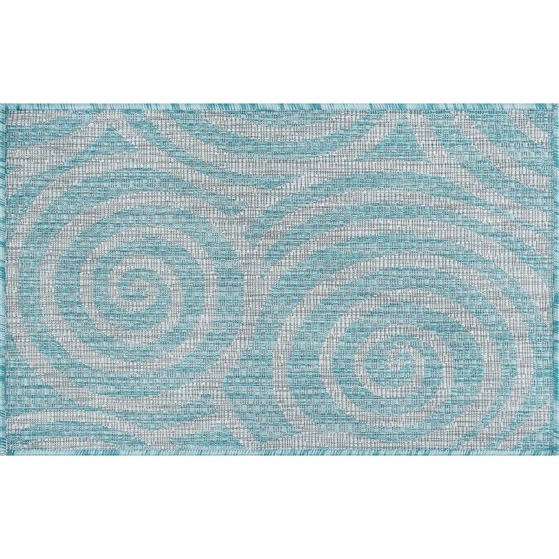 Colonnade Transitional Geometric Indoor/Outdoor Area Rug