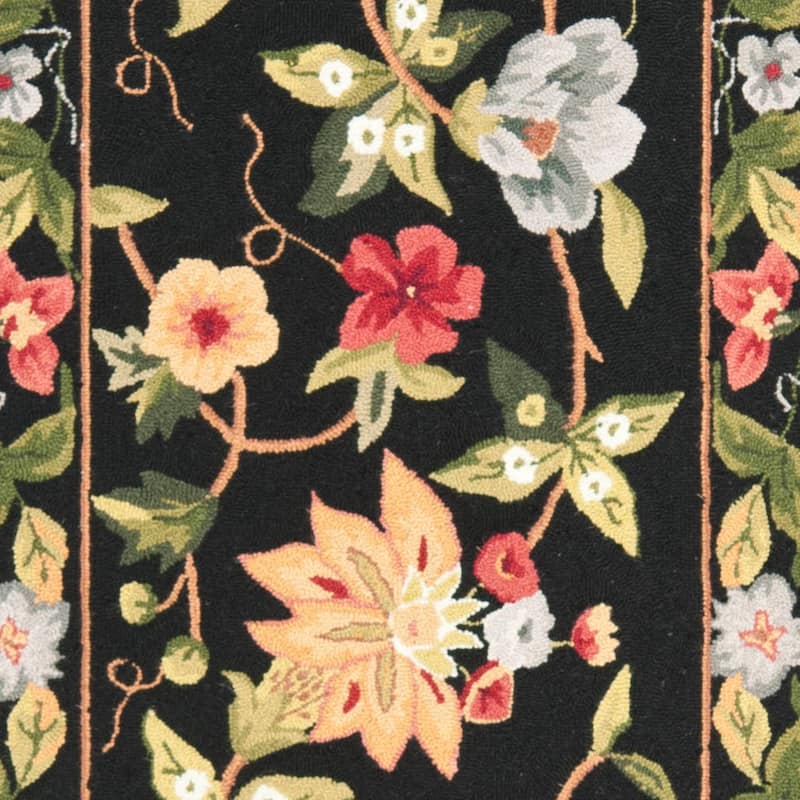 SAFAVIEH Handmade Chelsea Rubi French Country Floral Wool Rug