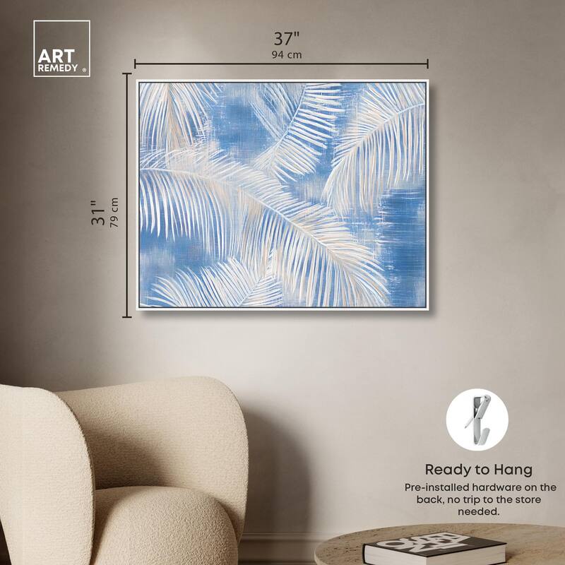 Sky Palm Silhouettes Canvas by Art Remedy