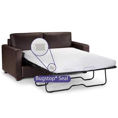 Zippered Sofa Sleeper Mattress Protector, Elite Bed Bug, Dust Mite and Waterproof Mattress Encasing for Pullout Couch, 6" Deep