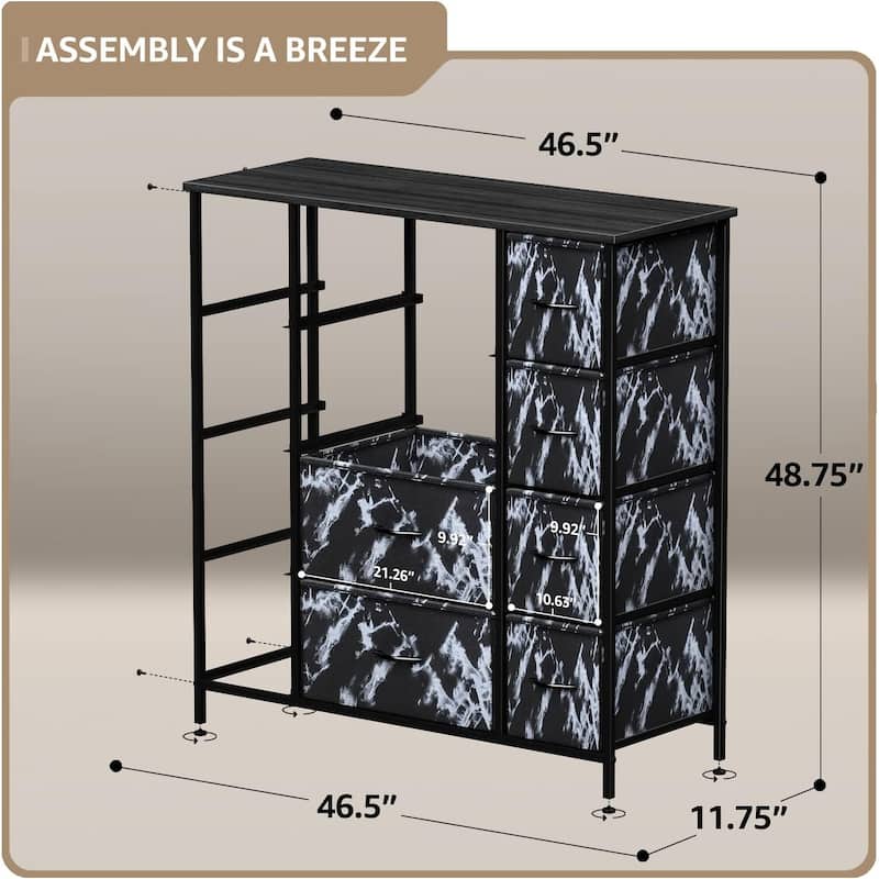 Sorbus 12 Drawer Tall Wide Dresser
