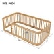preview thumbnail 12 of 10, Enchanting Wood Twin Size Floor Bed Frame with Protective Fence by Harper & Bright Designs