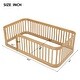 preview thumbnail 15 of 16, Wood Twin Size Wood Floor Bed Frame with Slats and Safety Guardrails, Wood Montessori Floor Bed for Kids, Girls, Boys