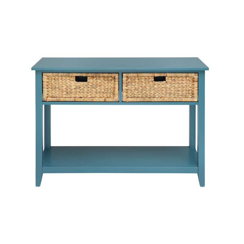 44" Console Table in Teal