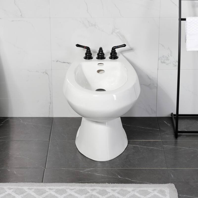 Magellan Three-Handle Deck Mount Bidet Faucet