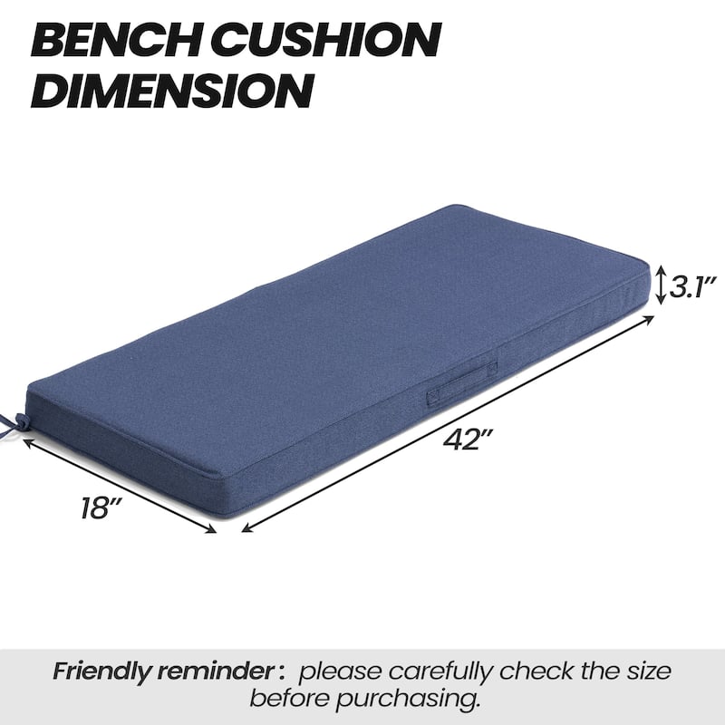 Outdoor Settee Bench Seat Cushion Patio Swing Cushion Loveseat Cushion