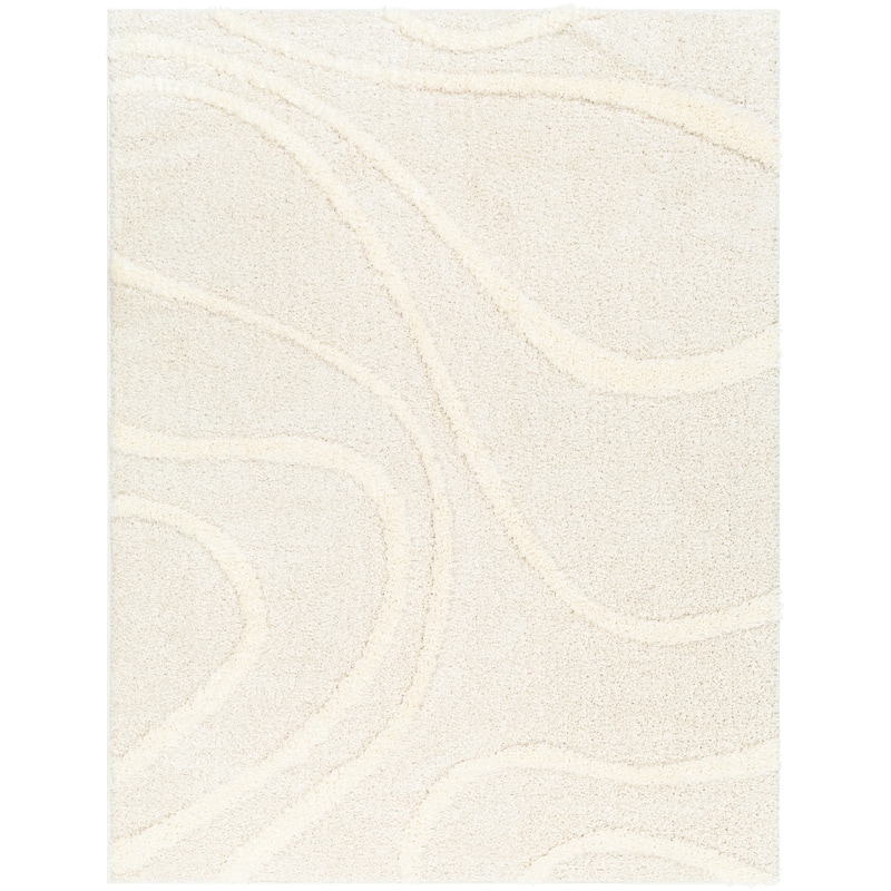 Livabliss Rodos Transitional Swirl Plush Area Rug