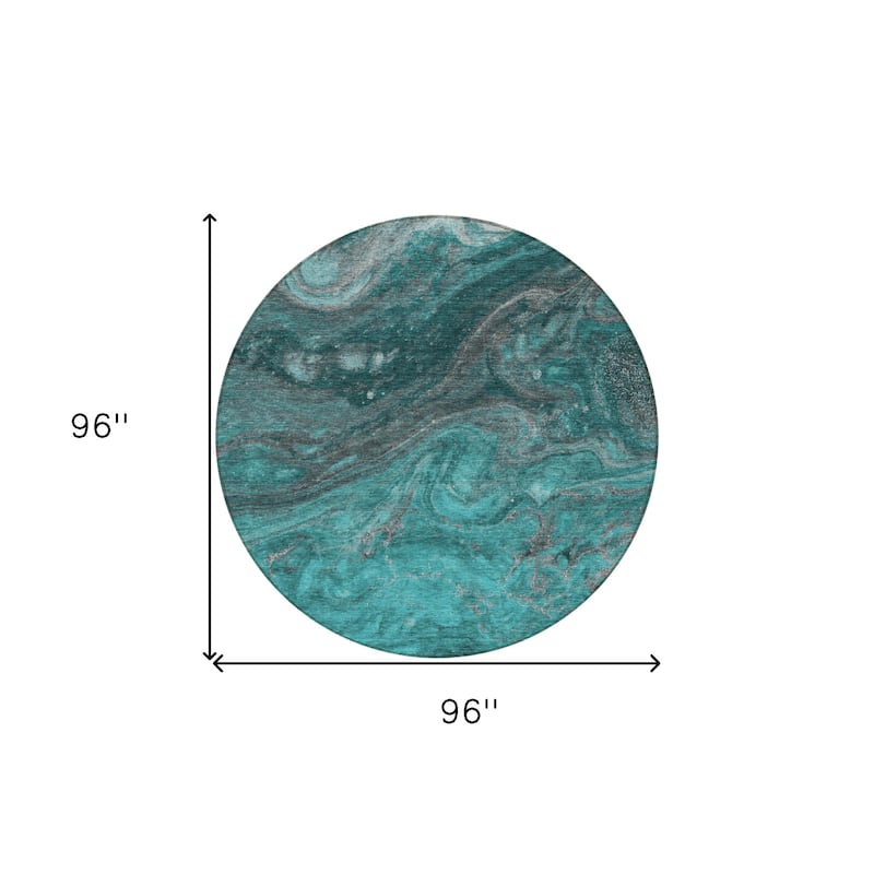 HomeRoots Abstract Transitional Rectangle Outdoor Rug