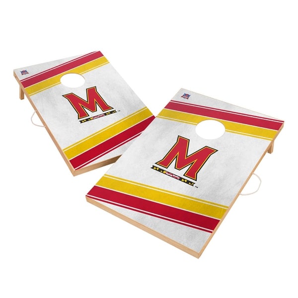 slide 2 of 5, Maryland Terrapins Regulation 2x4 Cornhole Set