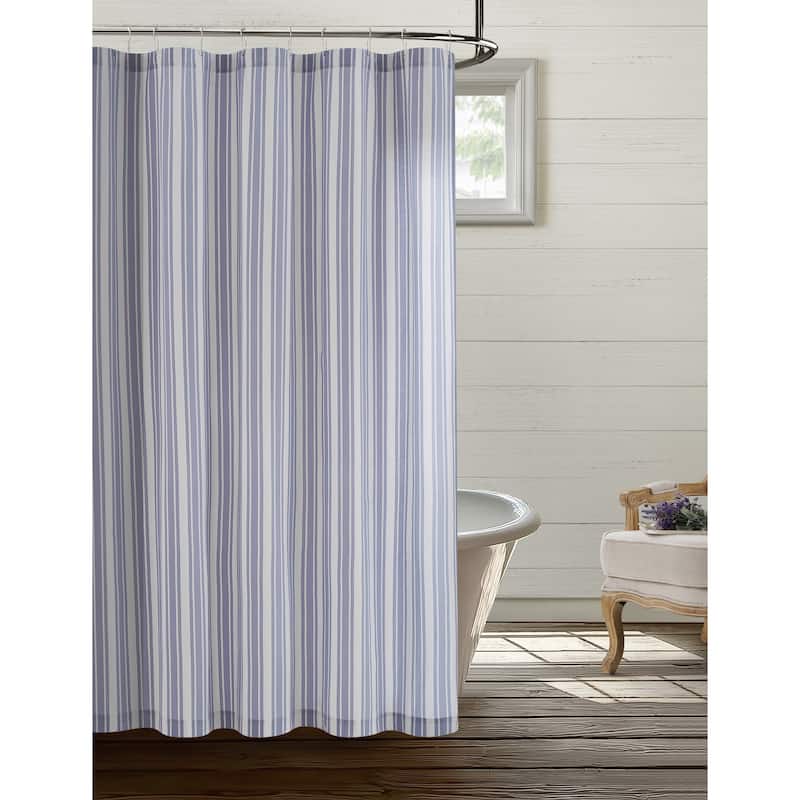 The Farmhouse by Rachel Ashwell Wide Ticking Stripe Shower Curtain