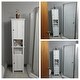 Tall Tower Bathroom 66.9in.H Cabinet in White