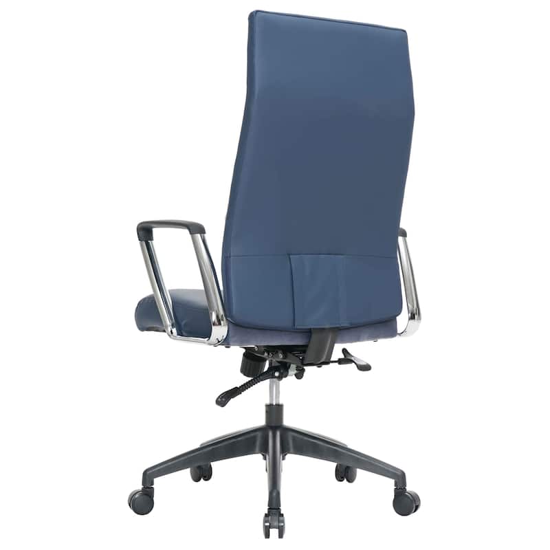 Hilton Modern High Back Ergonomic Leather Office Chair with Adjustable Height, Swivel, and Tilt for Conference or Executive Desk