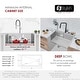 preview thumbnail 37 of 63, Undermount 33" Workstation Single-Bowl Stainless Steel Kitchen Sink